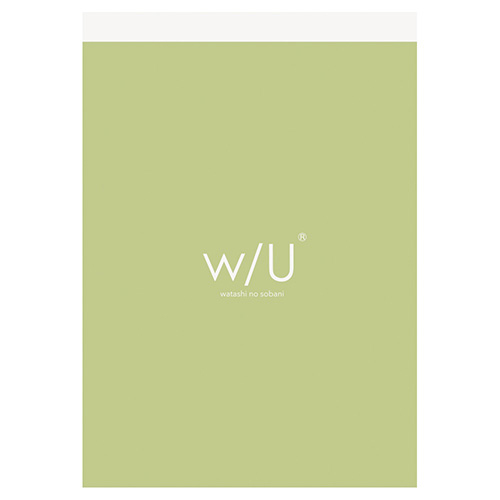 ナカバヤシ w/U A7ブロックメモ ピスタチオグリーン WU-A702-G