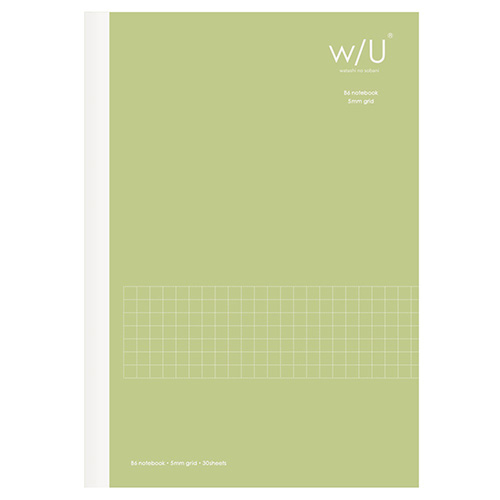 ナカバヤシ w/U B6ノート ピスタチオグリーン WU-B601-G