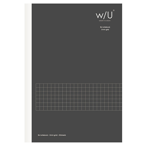 ナカバヤシ w/U B6ノート スモーキーブラック WU-B601-D