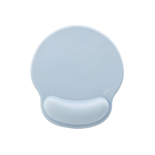 ナカバヤシ w/U リストレスト付きマウスパッド パウダーブルー WU-MUP934B　(tm)　