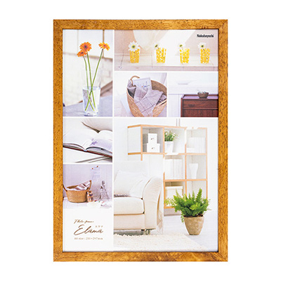 ナカバヤシ エラマ インテリアフレーム A4判 ブラウン F-TW-104-BR