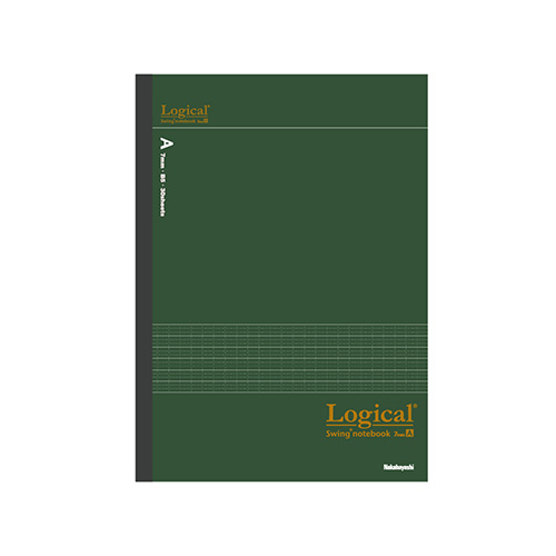 ナカバヤシ ロジカルノート・単品・30枚・A罫・インプレッションカラー/グリーン NB517A-GG