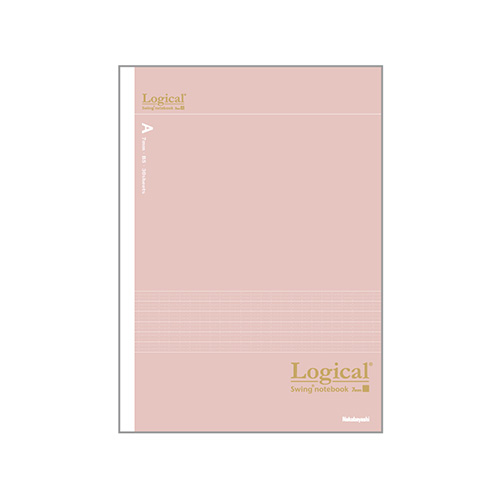 ナカバヤシ ロジカルノート・単品・30枚A罫シャイニーカラー/レッド NB518A-R