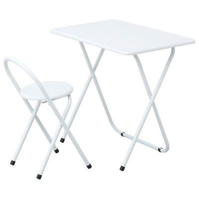 【20%OFF】送料無料ナカバヤシ 折りたたみデスク&チェア FDC-101W ホワイト