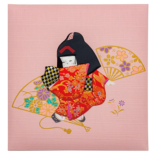 ナカバヤシ 誕生用フエルアルバム Lサイズ/童人形/ピンク A-LBH-7001-P