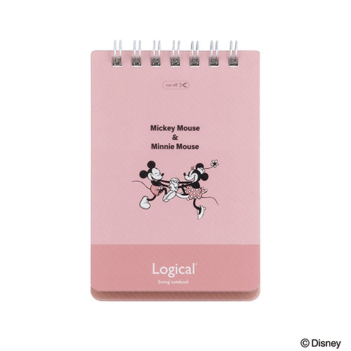 ナカバヤシ スイング・ロジカルWリングノート ディズニー オールドタイプ A7 ピンク ミッキーマウス&ミニーマウス NW-A711-P