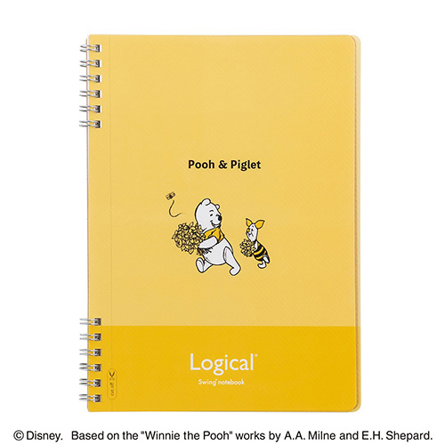 ナカバヤシ スイング・ロジカルWリングノート ディズニー オールドタイプ A5 イエロー くまのプーさん NW-A522-Y