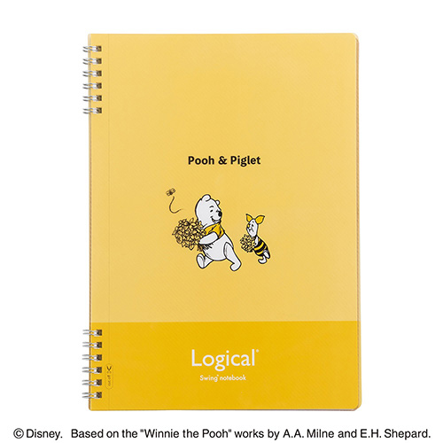 ナカバヤシ スイング・ロジカルWリングノート ディズニー オールドタイプ B5 イエロー くまのプーさん NW-B522-Y