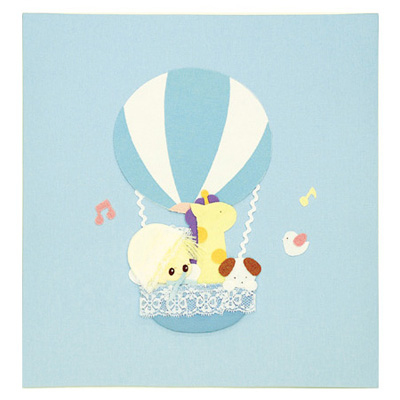 ナカバヤシ フエルアルバム 誕生用 スイートバルーン ア-QLB-516/N-Bブルー