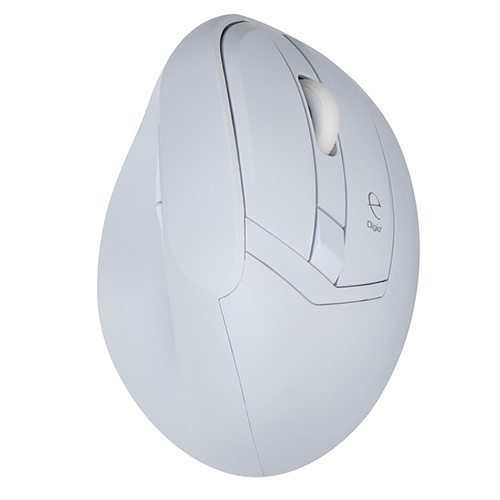 ナカバヤシ 無線 静音5ボタン BlueLEDエルゴノミクスマウス【MUS-RKF179N】ホワイト MUS-RKF179NW (tm)