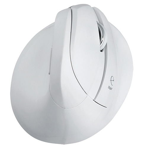 ナカバヤシ 無線 静音5ボタン BlueLEDエルゴノミクスマウス【MUS-RKF169N】ホワイト MUS-RKF169NW (tm)