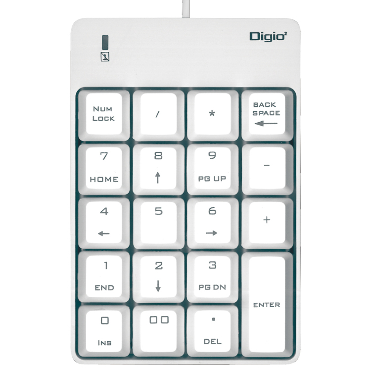 ナカバヤシ シンプルUSB有線テンキーボード/ホワイト TNK-SU234W (tm)