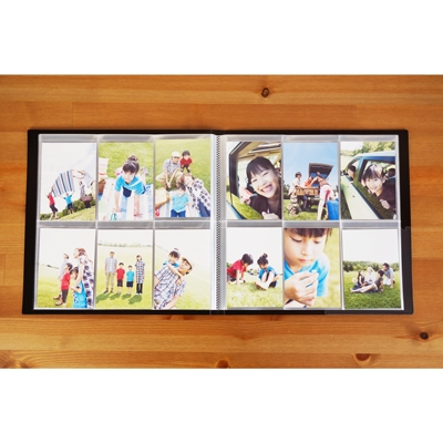 ナカバヤシ フォトホルダーL判タテ6面 240枚収納 透明ポケット PH6TL-1240D