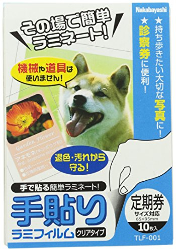 ナカバヤシ 手貼りラミフィルム 定期券対応 TLF-001