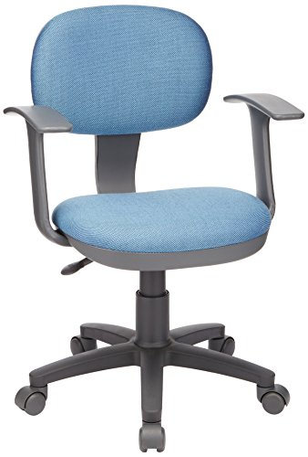 ナカバヤシ OAチェア 肘付タイプ CGN-102B ブルー)