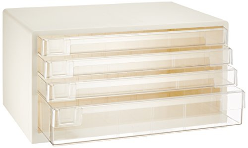 ナカバヤシ アバンテV2 レターケース A3 浅3段・深1段 A3-44 シロ