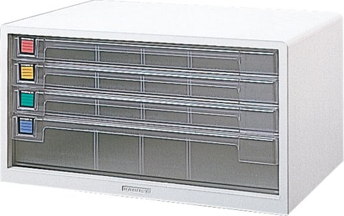 ナカバヤシ アバンテV2 レターケース A3 浅3段・深1段 A3-44 シロ