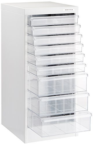 ナカバヤシ アバンテV2 フロアケース A4 浅6深3段 AF-9 シロ