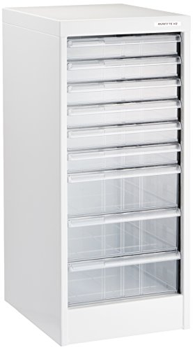 ナカバヤシ アバンテV2 フロアケース A4 浅6深3段 AF-9 シロ