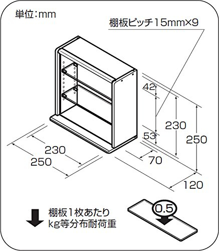 ナカバヤシ コレクションケース ミニ 透明アクリル棚板タイプ CCM-N001BK