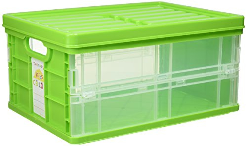 ナカバヤシ セラピーキッズカラー 折りたたみコンテナミニフタ付 CFC-TC301KG キッズグリーン