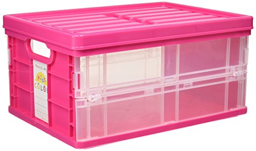 ナカバヤシ セラピーキッズカラー 折りたたみコンテナミニフタ付 CFC-TC301KP キッズピンク