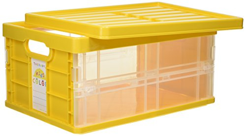 ナカバヤシ セラピーキッズカラー 折りたたみコンテナミニフタ付 CFC-TC301KY キッズイエロー