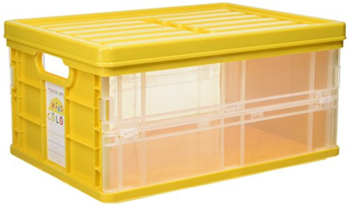 ナカバヤシ セラピーキッズカラー 折りたたみコンテナミニフタ付 CFC-TC301KY キッズイエロー