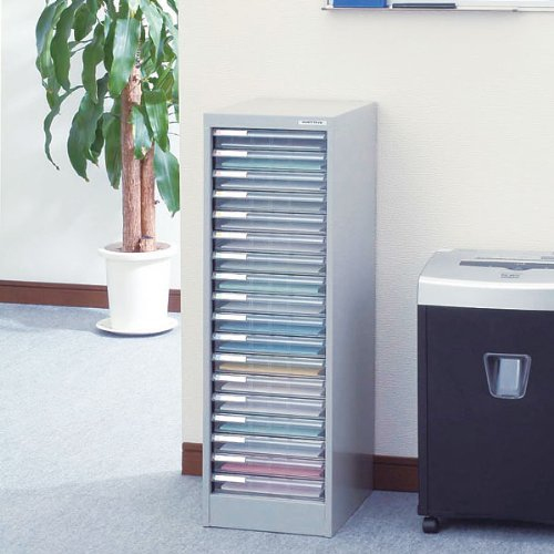 ナカバヤシ アバンテV2 フロアケース A4 浅6深6段 AF-H12 ブルー