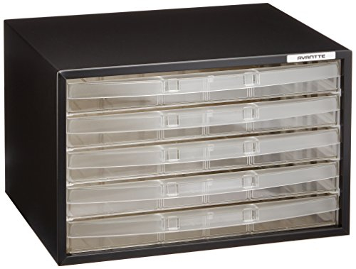 ナカバヤシ アバンテケースA4 横型 5段 AL-W5-D黒