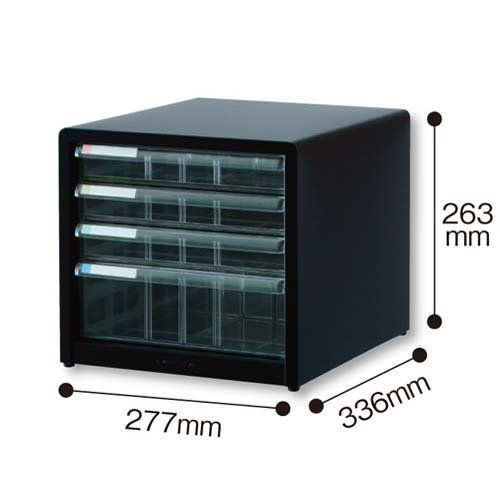 ナカバヤシ アバンテV2 レターケース A4 AL-44 クロ