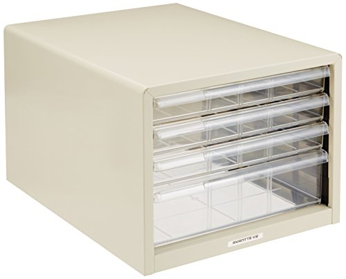 ナカバヤシ アバンテV2 レターケース B4 浅3・深1段 BL-44 シロ