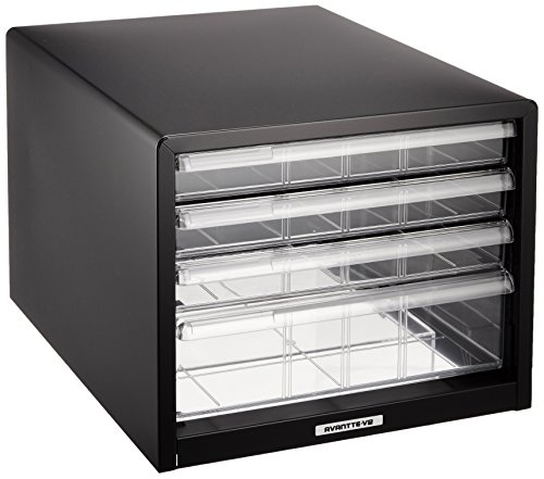 ナカバヤシ アバンテV2 レターケース B4 浅3・深1段 BL-44 クロ