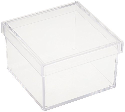 ナカバヤシ キャパティ ソリッド スクエア/フタ付タイプ CSD-BK3 クリア