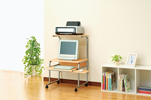 パソコンラック ロータイプ PRE-102NMナチュラル木目