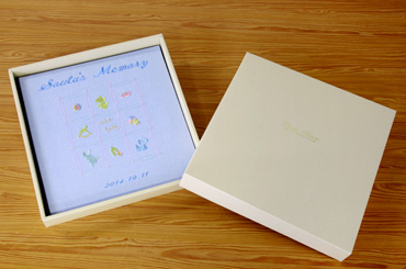 【☆受注生産品】【ナカバヤシ WEB限定品】フエルアルバム 名作コレクション ナイスベビー IT-LB-02-B ブルー