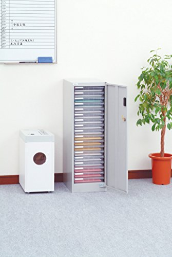 ナカバヤシ アバンテV2 セキュリティフロアケース A4タテ型 浅18段 AF-S18 ニューグレー【マイナンバー推奨商品】