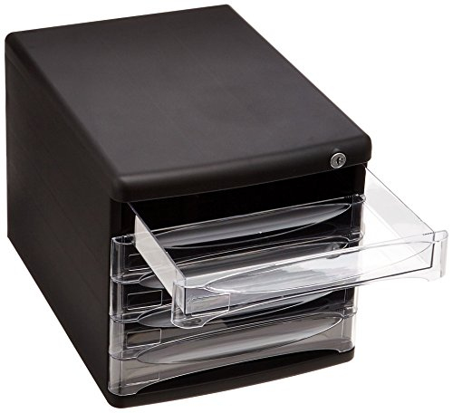 ナカバヤシ セキュリティデスクトップケース5段 A4-SK5D ブラック【マイナンバー推奨商品】