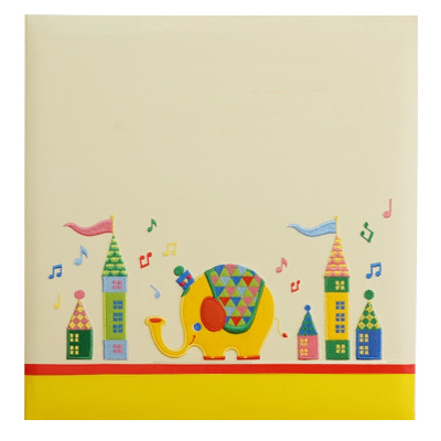 ＼アルバムづくり応援キャンペーン中!／ 【★刺繍名入れ代込】【ナカバヤシ ネットオリジナル】フエルアルバム ぞうのハッピーくん IT-LB-08