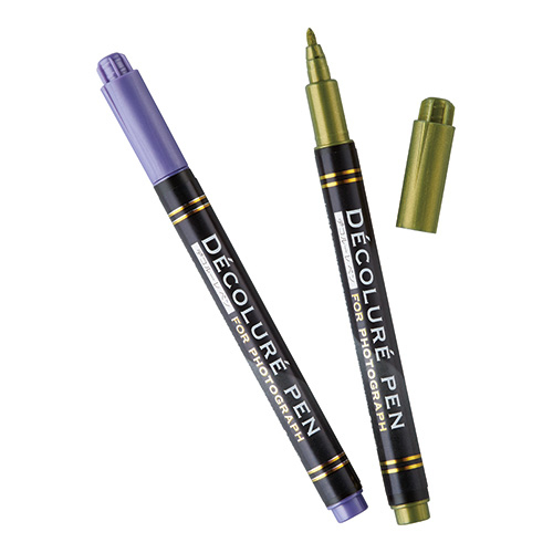 ナカバヤシ デコルーレペン メタリック 6色セット DCPN-101-6S