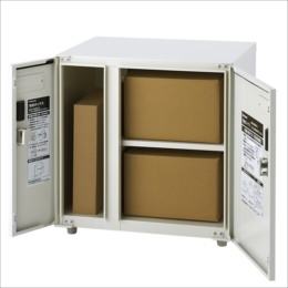 ナカバヤシ 宅配ボックス 2枚扉 アイボリー STB-301-IV