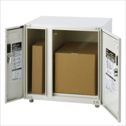 ナカバヤシ 宅配ボックス 2枚扉 アイボリー STB-301-IV