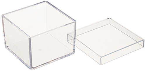 ナカバヤシ キャパティ ソリッド スクエア/フタ付タイプ CSD-BK2 クリア