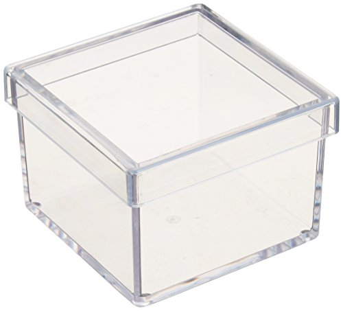 ナカバヤシ キャパティ ソリッド スクエア/フタ付タイプ CSD-BK2 クリア