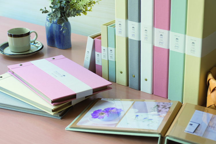 ナカバヤシ Harmaa(ハルマー) 無線綴ポケットアルバム L判3段 A-HR3P-101-P ピンク