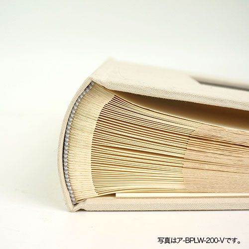 ナカバヤシ 背丸ブック式布クロスアルバム/L判2段/200枚収納/グリーン ア-BPLW-200-GR
