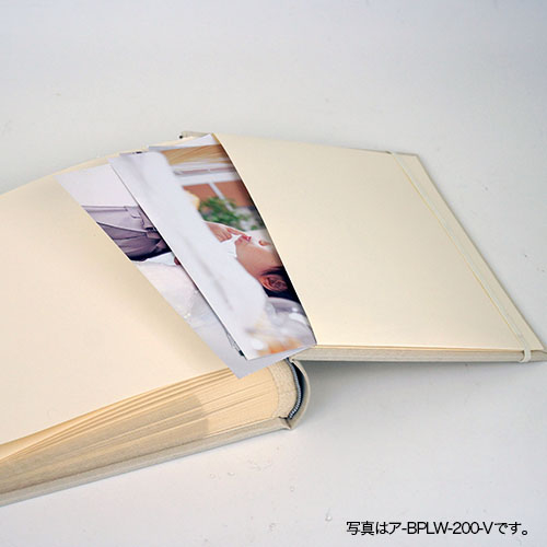 ナカバヤシ 背丸ブック式布クロスアルバム/L判2段/200枚収納/グリーン ア-BPLW-200-GR