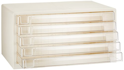 ナカバヤシ アバンテV2 レターケース A3 浅5段 A3-55 シロ