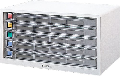 ナカバヤシ アバンテV2 レターケース A3 浅5段 A3-55 シロ