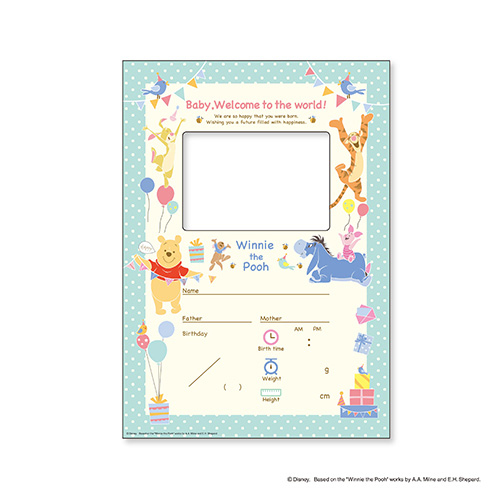 ナカバヤシ DISNEY ディズニーキャラクター ベビーポスター くまのプーさん PTM-2